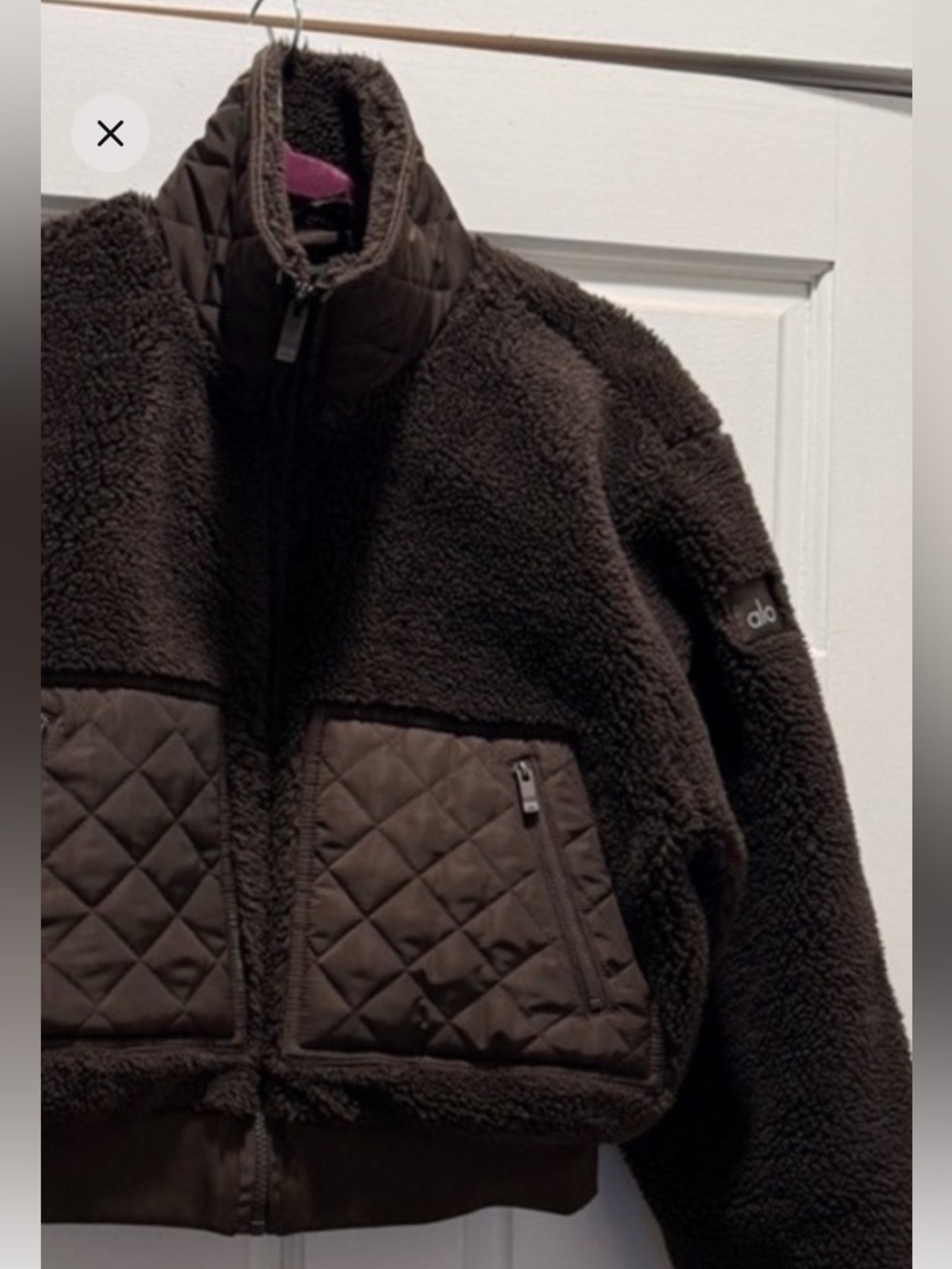 ALO Yoga Women's Dark Brown Teddy Jacket